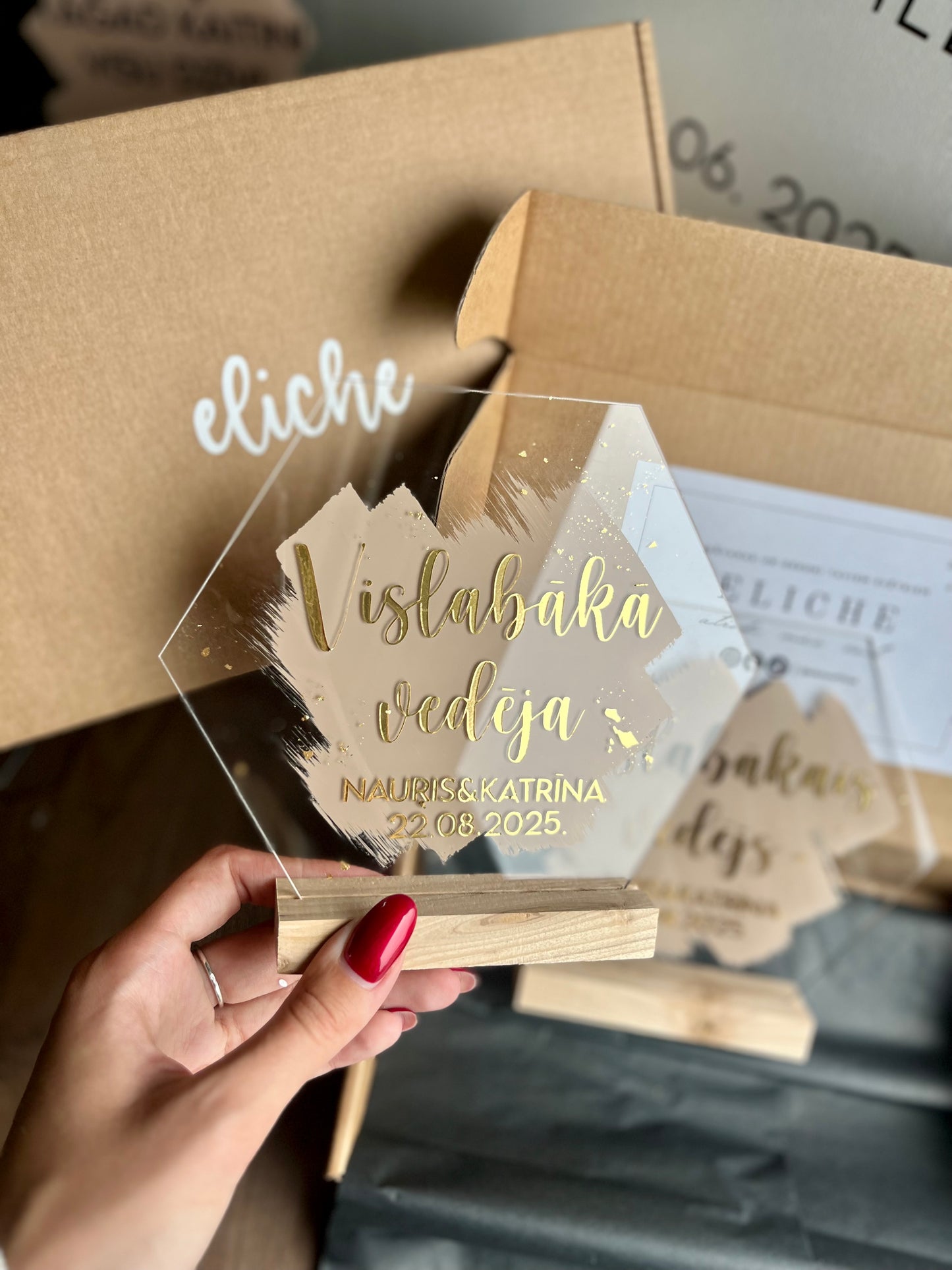 Personalizēta dāvana. Dekoru komplekts vedējam un vedējai