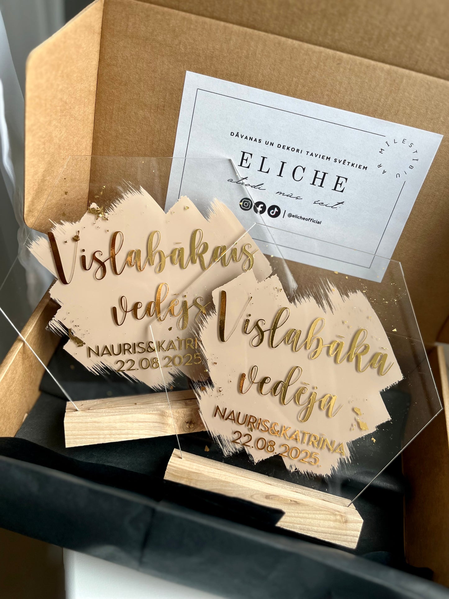 Personalizēta dāvana. Dekoru komplekts vedējam un vedējai