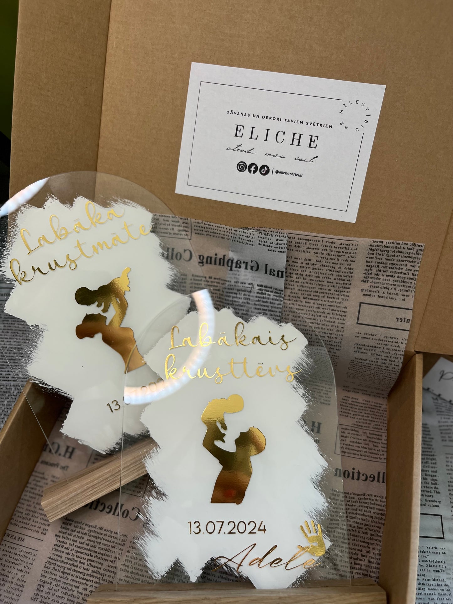 Personalizēts dekors krustmātei