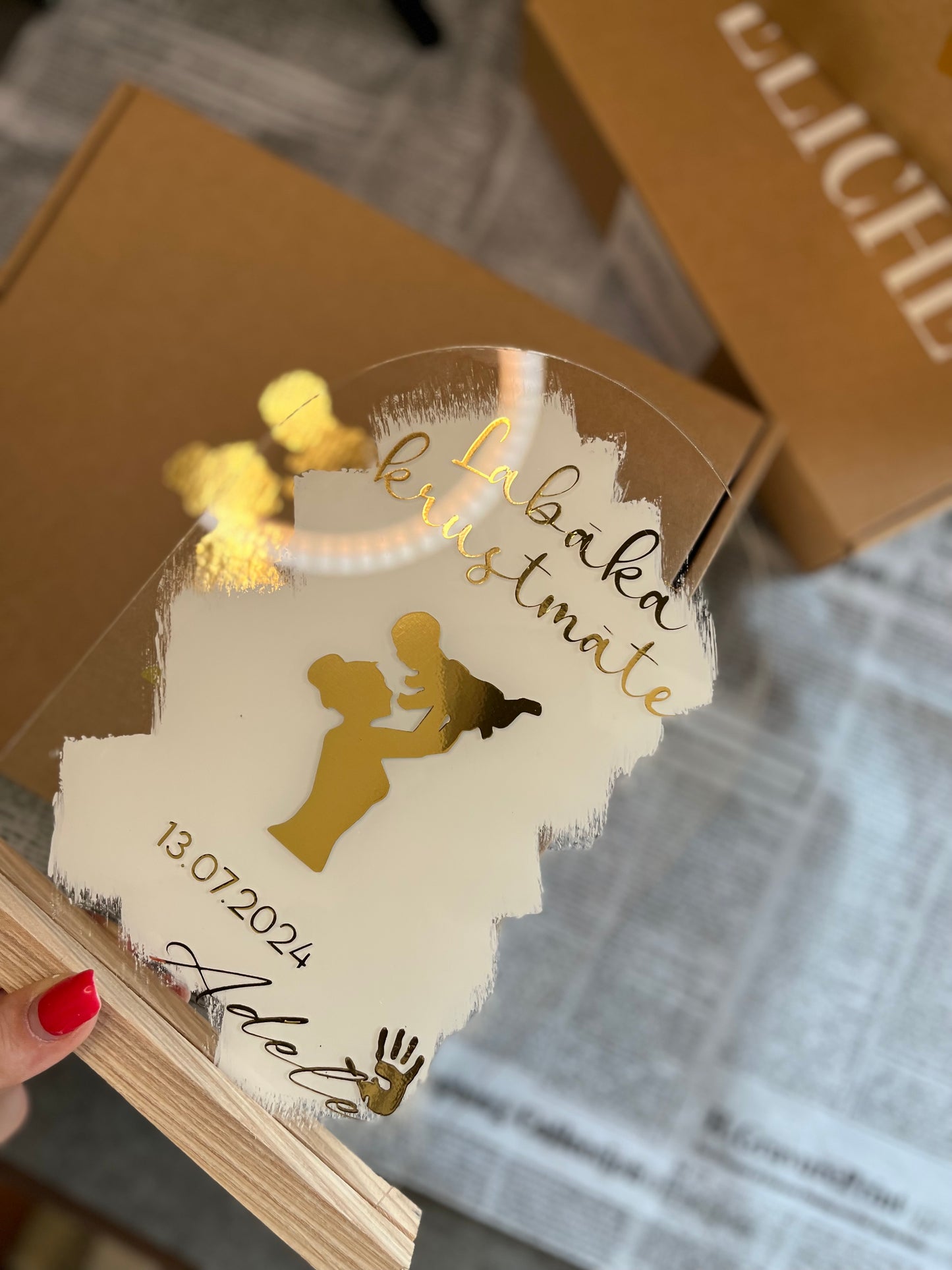 Personalizēts dekors krustmātei