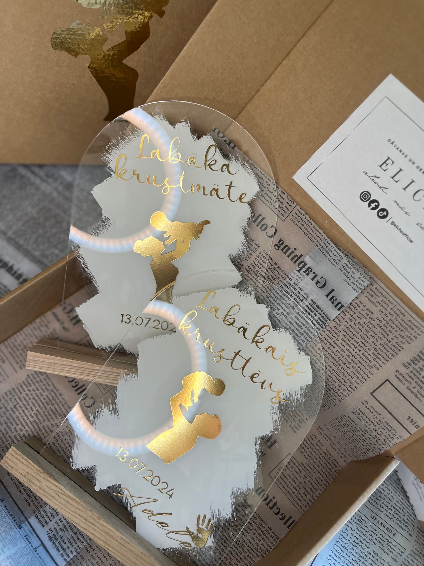 Personalizēts dekors krustmātei