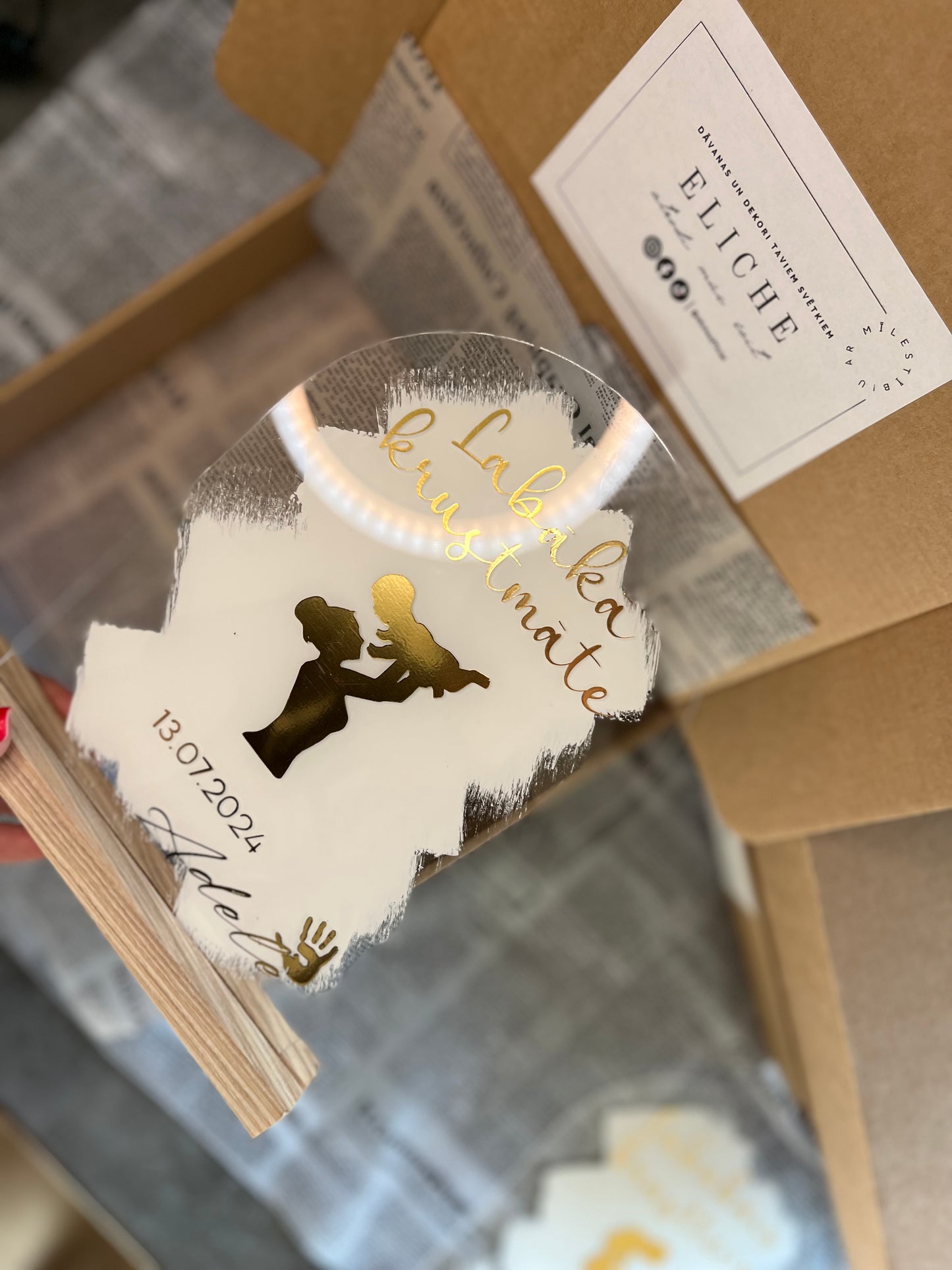 Personalizēts dekors krustmātei
