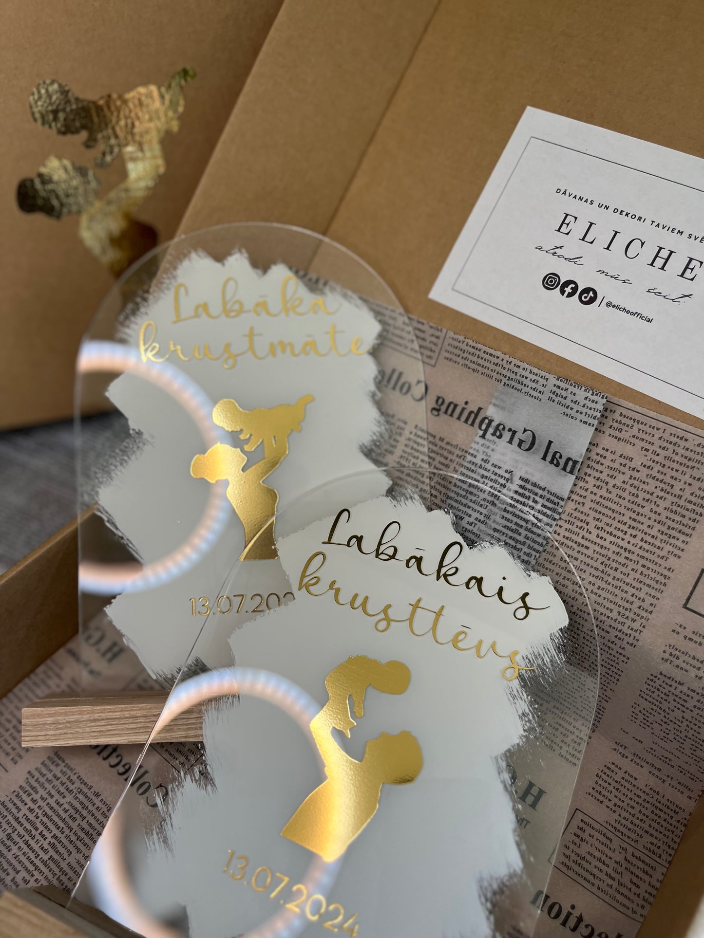 Personalizēts dekors krustmātei