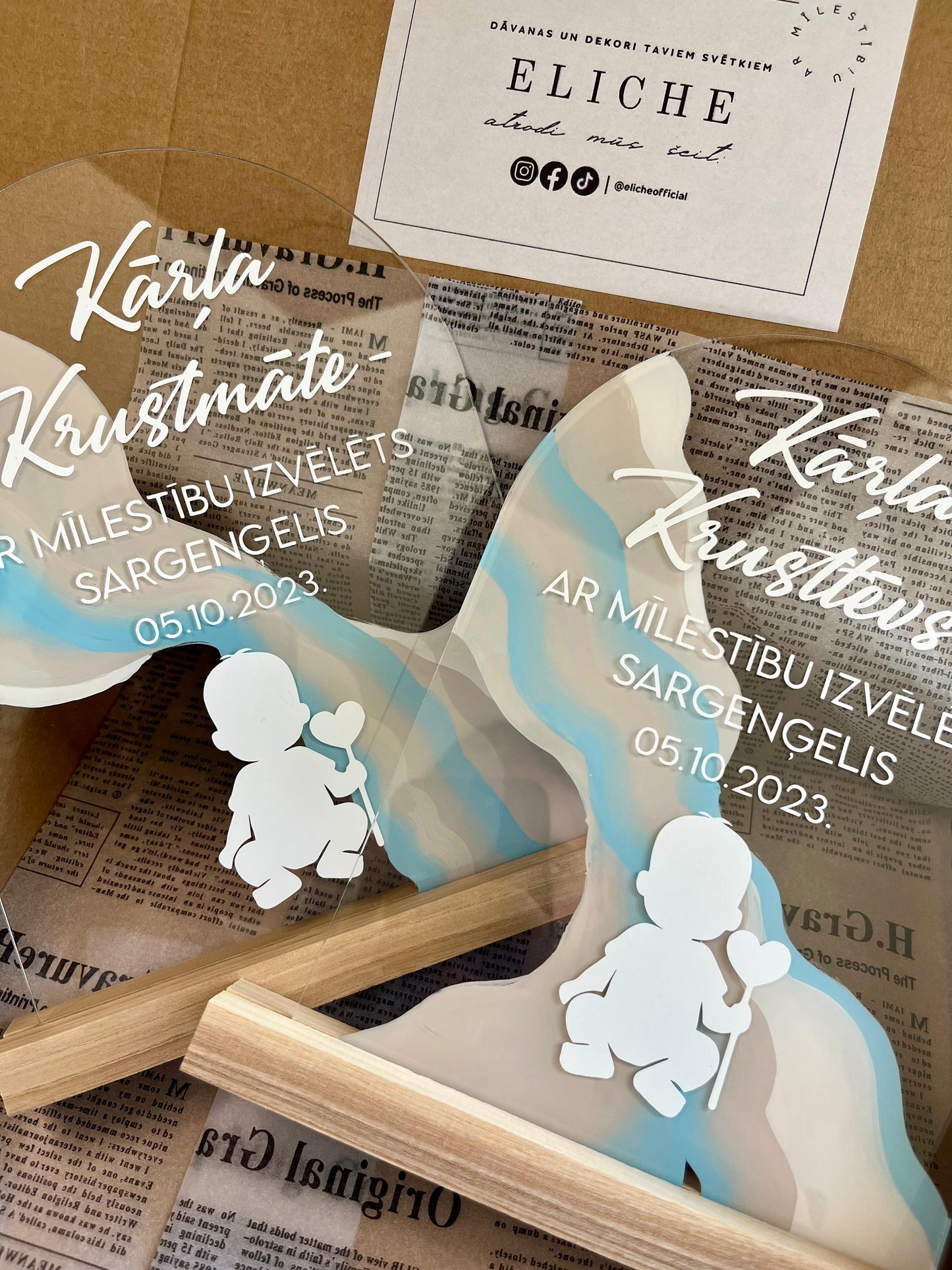 Personalizētu dekoru komplekts krustvecākiem