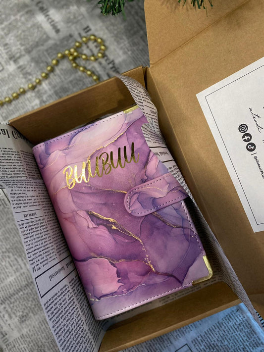 LUX violēts personalizēts finanšu planotājs