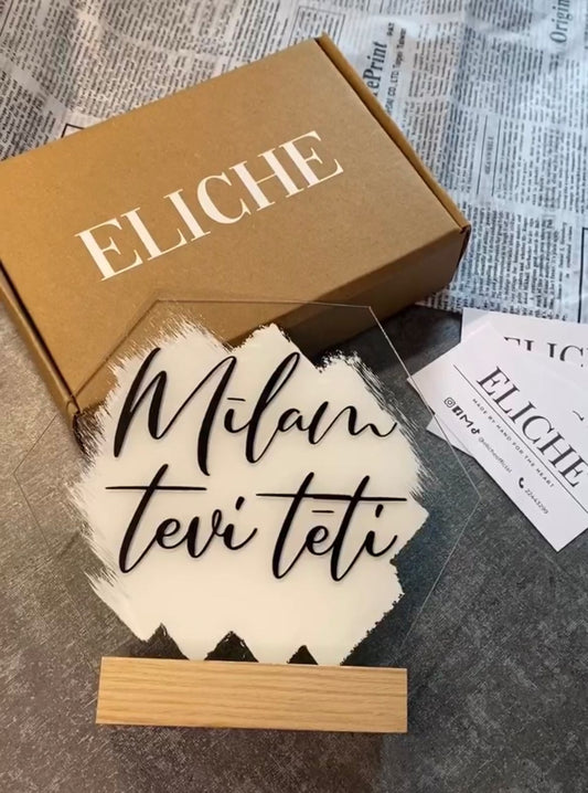 Akrila dekors "Mīlam tevi tēti"